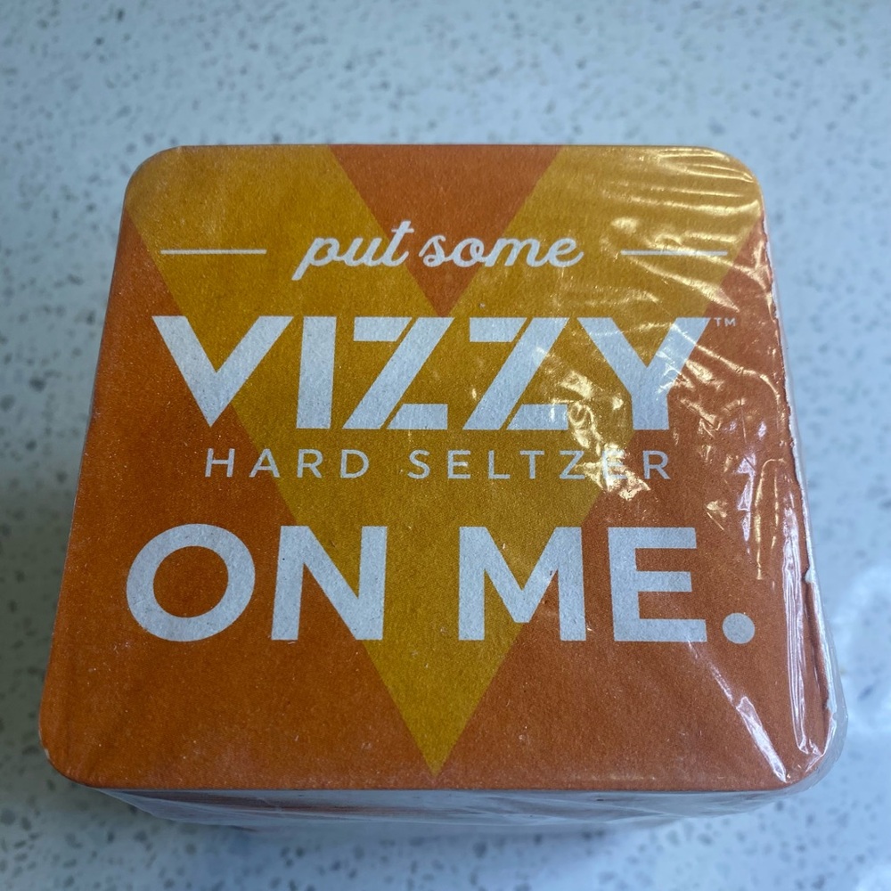 Vizzy Hard Seltzer Coasters - Sealed in package 100 count